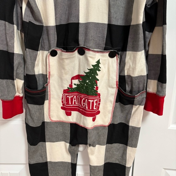 Lazy One Tailgate Adult Onesie Pajamas Falpjack Size Large Unisex - Picture 6 of 8